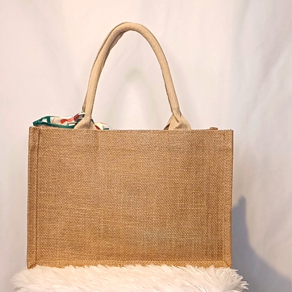 Woven Khaki Fashion Tote  💚❤️💚 - Picture 11 of 17